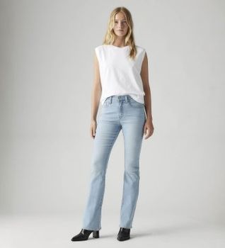 Levi's para mujer. 18759-0201 Jeans 725 high rise bootcut azul claro (25/32), Casual, Algodón, Denim