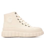 refresh para mujer 17307602-beige zapatillas 173076 beige 38 plano cordones cremallera casual