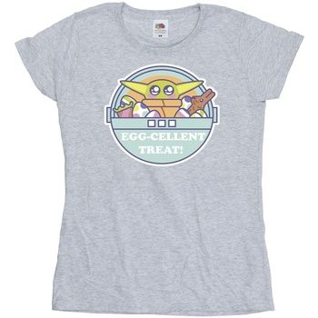 Disney Camiseta manga larga The Mandalorian Eggcellent Easter para mujer