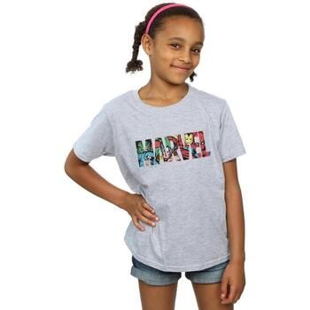 Marvel Camiseta Infill para niña