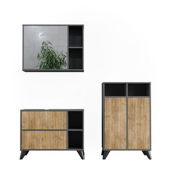 Conjunto De Muebles De Baño Leano 80 Cm, Juego 2 Vicco