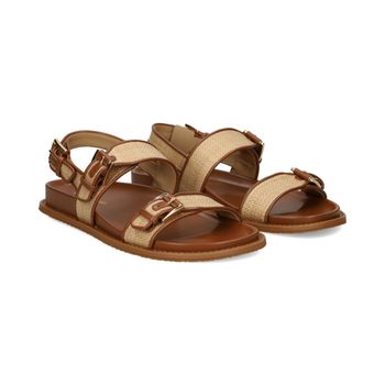 Michael Kors Sandalias Planas Mujer - Beige Talla 7