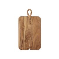 tabla de cortar de acacia marron