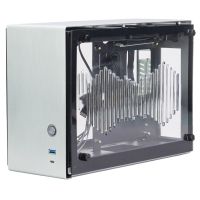 zalman m2 mini silver mini tower cristal templado usb-c plata