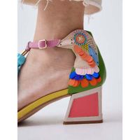 exe shoes sandalias sandalias tacon bajo luisa-310 para mujer