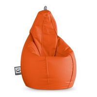 puff pera polipiel naranja happers xxl