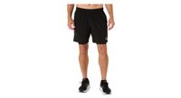pantalones cortos asics core run 7in negro hombre 2 en 1