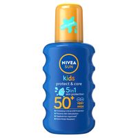 nivea sun kids protect  care coloured spray spf50