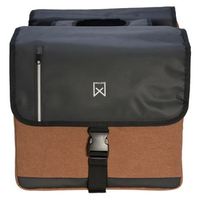 alforja doble de ejecutivo negro y marron 30 l willex