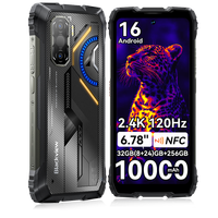 envio desde espana smartphone ultrarresistente blackview rock 3 pantalla de 678 24k a 120 hz 32 gb de ram 824 y 256 gb de rom bateria de 10 000 mah procesador mediatek g100 camara de 108