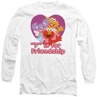 sesame street camiseta manga larga f is for friendship para hombre