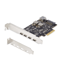 tarjeta pcie de 5 puertos usb de 10gbps 4x usb-c  1x usb-a