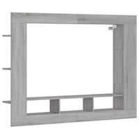 mueble de tv madera de ingenieria gris sonoma 152x22x113 cm vidaxl
