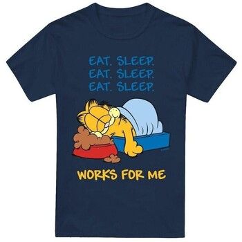 Garfield Camiseta Works For Me para hombre