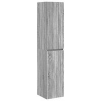 mueble de bano montado en la pared sonoma gris vidaxl