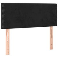 cabecero cama mueble de dormitorio con led de terciopelo 100 x 5 x 7888 cm negro m020008955
