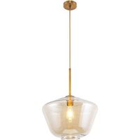 lampara de techo cristal - lampara colgante diseno vintage - erik beige