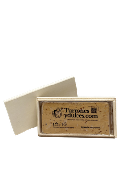 Turrón de Jijona Artesano 300 Gr | En caja de madera | Ideal para...