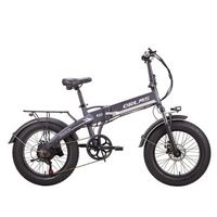 bicicleta electrica plegable orlms s9f fat bike de 20 bateria de 48 v y 13 ah gris