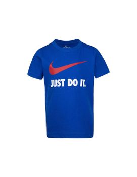 Camiseta de manga corta Nike Swoosh Infantil Blue
