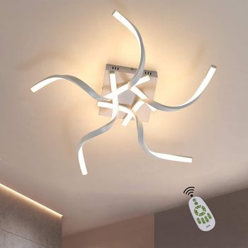 Lámpara De Techo Led Para Salón, 65 Cm, Moderna, Con Control Remoto. Zmh