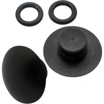 Tapa de rosca de espejo par negro mate