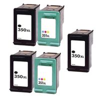 compatible multipack hp photosmart c4473 printer ink cartridges 5 pack -cb336ee