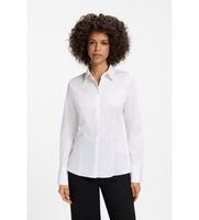 hugo para mujer 50554568 camisa slim fit sarga blanco 34 casual algodon clasico manga larga