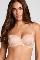 hunkemoller sujetador de aros preformado sin tirantes angie naranja