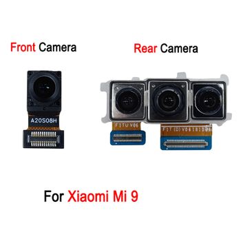 Módulo de cámara delantera/trasera para Xiaomi Mi 9, pieza de repuesto para reparación de cámara trasera de teléfono