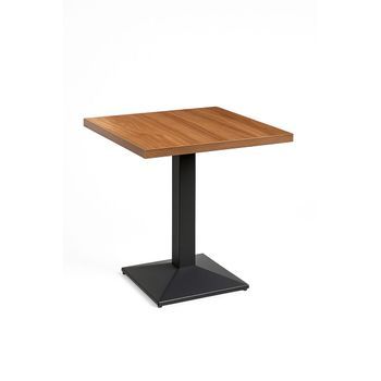 Mesa Kuat Black 70 Cm De Madera 74*70*70 Cm - Madera Oscura