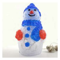 figura luminosa led muneco de nieve 30 led