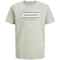 jack  jones camiseta 12263108 jorfrederiksberg box tee ss cn sn jnr mineral gray para nino