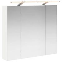 armario con espejo de bano  mueble de bano con estante 80 x 145 x 70 cm