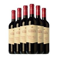 cuatro rayas vino tinto cuarenta vendimias ribera crianza 75 cl 14 vol pack de 6 unidades