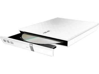 Grabadora de DVD - ASUS SDRW-08D2S-U, Slim retail, Externa, Windows y Mac OS, Blanco