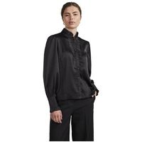 yas blusa yas frilla shirt ls - black para mujer