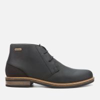 barbour mens readhead leather chukka boots - black - uk 8