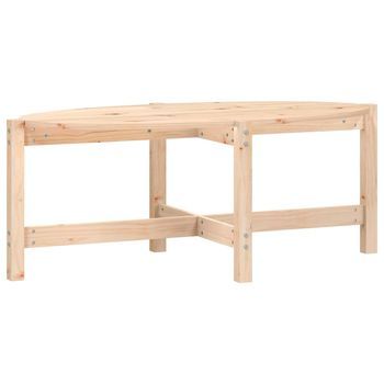 Mesa De Centro，mesa Auxiliar，mesa De Café De Madera Maciza De Pino 118x63x45 Cm