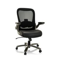 silla de trabajo pesado  silla de oficina instructor t i titan xxl tejido de malla  cuero negro hjh office