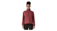 patagonia micro d 1 2 zip vellon mujer rojo