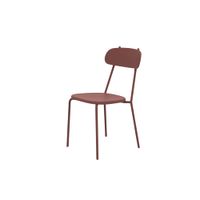 conjunto de 4 sillas de jardin de metal color cobre 45x53 cm 84h