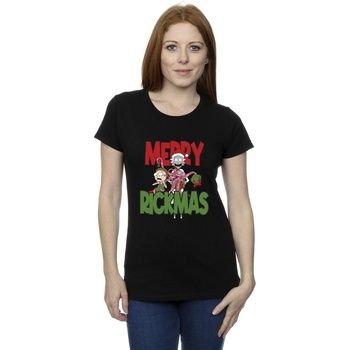 Dessins Animés Camiseta Merry Rickmas para mujer