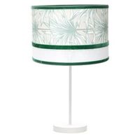 abrila caledonia beis-verde 61x30x30 cm - lampara sobremesa grande