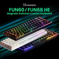 akko monsgeek fun68 fun60 pro y max he teclado magnetico 60 65 teclados para juegos disparador rapido 8k teclado personalizado gamer esports