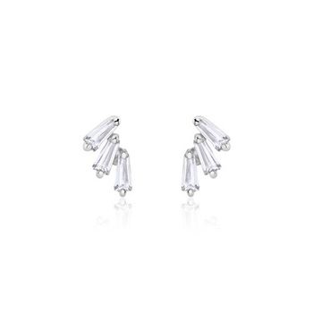 Pendientes de plata 925 con circonita