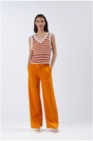camiseta de tirantes croche multicolor multifuxia m