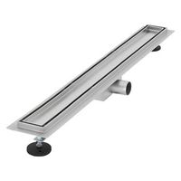 canal de ducha 80 cm acero inoxidable alicatable y sifon luxebath