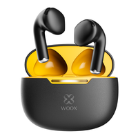 mini auriculares inalambricos woox 2026 con caja de carga auriculares estereo tws bluetooth con control tactil disfruta de la musica respuesta a llamadas telefonicas por bluetooth para iphone