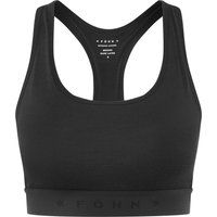 fohn womens merino crop top black